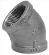 ANVIL , Elbow  45 Deg 4 In NPT Black Iron