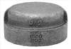 ANVIL , Cap 4 In NPT Black Malleable Iron