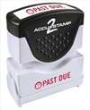 ACCUSTAMP 2 , D3768 Microban Message Stamp  Past Due  1/4