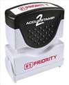 ACCUSTAMP 2 , D3768 Microban Message Stamp  Priority  3/8