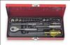 PROTO , Socket Set Std SAE 1/4 Dr 19 Pc