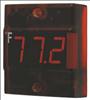 MILJOCO , Panel Mount Thermometer LED 50 to 250 F