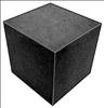 APPROVED VENDOR , Foam Cube Polyether Charcoal 7 In Sq