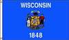 APPROVED VENDOR , D3771 Wisconsin Flag 4x6 Ft Nylon