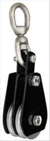 APPROVED VENDOR , Double Block W/Swivel Eye 7/32in 1000 lb