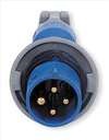 HUBBELL WIRING DEVICE-KELLEMS , Plug 3 Pole 4 Wire