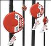 BRADY , Gate Valve Lockout Red