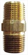 APPROVED VENDOR , Hex Nipple Brass 3/8 In PK 10