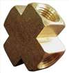 APPROVED VENDOR , Brass Cross 1/2 In FNPT