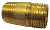 APPROVED VENDOR , Long Nipple Brass 1/2 x 2 In PK 10