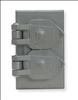 HUBBELL WIRING DEVICE-KELLEMS , Plate Weatherproof