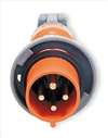 HUBBELL WIRING DEVICE-KELLEMS , Plug 3 Pole 4 Wire