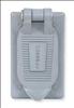 HUBBELL WIRING DEVICE-KELLEMS , Plate Weatherproof