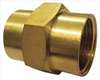 APPROVED VENDOR , Brass Coupling 1/2 In PK 10