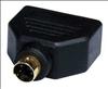 APPROVED VENDOR , Cable Splitter 1 to 2 Way S Video Black