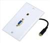 APPROVED VENDOR , VGA Wall Plate VGA/3.5mm White