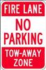 LYLE , D4018 FireLane NoPrkng TowAway Zone HIP Rd/Wht
