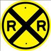 LYLE , D9728 RAILROAD ADVANCE WARNING Blk/Ylw 30x30