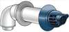 APPROVED VENDOR , Condensing 12 In.Horiz. Termination Kit