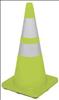 APPROVED VENDOR , Reflective Traffic Cone Lime 36 In