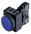 SIEMENS , Pushbtn Non-Ill 1NO/1NC Flush 22mm BL