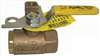 APOLLO , Ball Valve 3/4 In NPT BZ Pad Locking