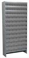 AKRO-MILS , D5548 Shelving Unit H79xW36xD12 w/75 Gray Bins