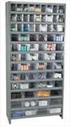 AKRO-MILS , D5548 Shelving Unit H79xW36xD12 75 Clear Bins