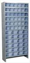 AKRO-MILS , D5553 Shelving Unit H79xW36xD18 60 Clear Bins