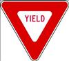 BRADY , D9794 Sign YIELD EG Red/White Alum 36x36