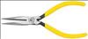 KLEIN TOOLS , Long-Nose Pliers Slim 5-5/8 In Yellow