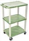 APPROVED VENDOR , Cart 3 Grn Shelves Putty Legs Electric