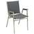 APPROVED VENDOR, F1200 Stack Chair Arms Fabric Gray