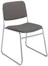 KFI, F5377 Stack Chair Armless Fabric Charcoal