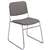 KFI, F5377 Stack Chair Armless Fabric Gray