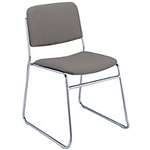 KFI, F5377 Stack Chair Armless Fabric Gray