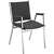 APPROVED VENDOR, F1201 Stack Chair Arms Vinyl Black