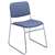 KFI, F5377 Stack Chair Armless Fabric Blue