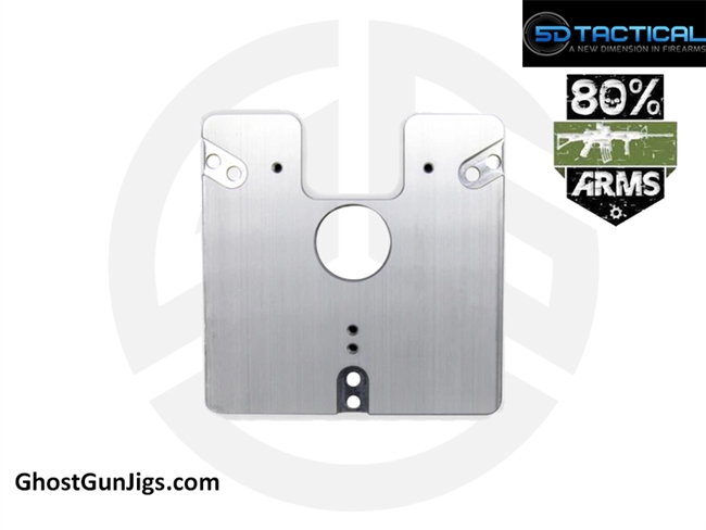 LARGE / FULL SIZE ROUTER PLATE - 35100-RAW 5D TACTICAL 80 PERCENT ARMS MODULUS ARMS EXTREME