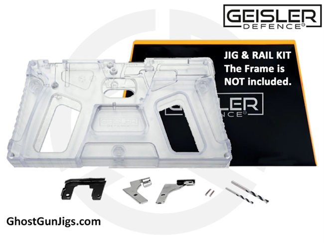 GEISLER DEFENCE 80% 19X PISTOL JIG KIT WITH RAILS AND DRILL BITS - GD-1917-JIG Glock 19 Glock 17 P80