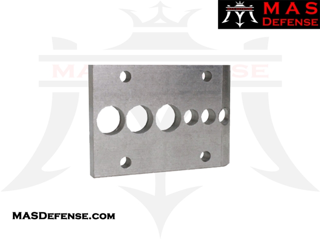 MAS DEFENSE TOP DRILL GUIDE PLATE FOR 80% LOWER COMPLETION JIG AR-15 / AR-9 - MAS0002206