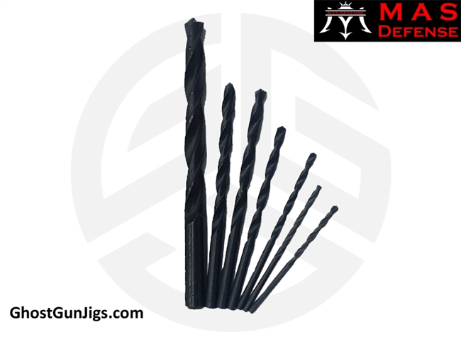 MAS DEFENSE DRILL BIT SET FOR JSD MUP-1 INSERT JIG SIG P320 80%