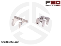 POLYMER80 PF-SERIES FRAME RAIL KIT 80% LOWER RECEIVER SUB-COMPACT G26 / G27 FITMENT P80-BKSC-BLK - GLOCK 26 GLOCK 27 9MM 40S&W P80-PF940SC-BLK P80-PF940SC-LBRS-RRM