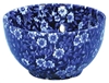 Blue Calico Bowl 4.75in diameter, 12oz.