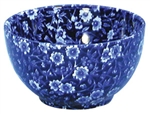 Blue Calico Bowl 4.75in diameter, 12oz.