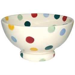 Polka Dot French Bowl  5.5in. diameter, 12oz.