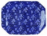 Blue Calico Platter 13in. x 9.75in.