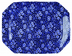 Blue Calico Platter 13in. x 9.75in.
