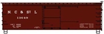 Accurail 1810 HO 36' Double-Sheathed Wood Boxcar Steel Roof Wood Ends Straight Underframe Nashville Chattanooga & St. Louis #13649