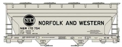 Accurail 2209 HO ACF 2-Bay Covered Hopper Kit Norfolk & Western #170754